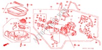 GAS HUIS(1) voor Honda CIVIC LX 4 deuren 4-traps automatische versnellingsbak 1989