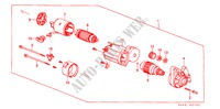 STARTMOTOR(ND)(1) voor Honda CIVIC LX 4 deuren 5-versnellings handgeschakelde versnellingsbak 1988