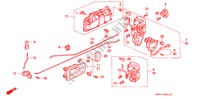 ACHTER PORTIER SLOT voor Honda ACCORD LX 4 deuren 4-traps automatische versnellingsbak 1993
