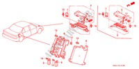 BEDIENINGSEENNEID(ABS) voor Honda ACCORD SE 4 deuren 4-traps automatische versnellingsbak 1993