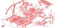 BINNEN PANELEN voor Honda ACCORD LX 4 deuren 4-traps automatische versnellingsbak 1993