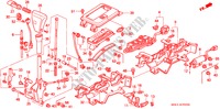 KEUZEHENDEL voor Honda ACCORD EX 4 deuren 4-traps automatische versnellingsbak 1990