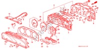 METER KOMPONENTEN(NS) voor Honda ACCORD LX 4 deuren 4-traps automatische versnellingsbak 1992
