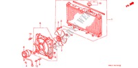 RADIATEUR(ND) voor Honda ACCORD DX 4 deuren 4-traps automatische versnellingsbak 1993