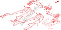 VENTILATIE/KANAAL voor Honda ACCORD DX 4 deuren 4-traps automatische versnellingsbak 1992