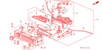 VERWARMING REGELAAR(HENDEL) voor Honda ACCORD DX 4 deuren 4-traps automatische versnellingsbak 1993