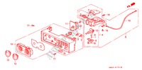 VERWARMING REGELAAR(TOETS) voor Honda ACCORD LX 4 deuren 4-traps automatische versnellingsbak 1992