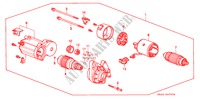 STARTMOTOR(ND)(2) voor Honda CIVIC LX 4 deuren 5-versnellings handgeschakelde versnellingsbak 1995