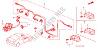 SRS EENHEID(3) voor Honda ACCORD COUPE EX 2 deuren 4-traps automatische versnellingsbak 1996