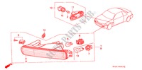 VOOR COMBINATIELICHT voor Honda ACCORD COUPE EX 2 deuren 5-versnellings handgeschakelde versnellingsbak 1996
