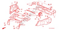 ACHTER HOUDER/ZIJDE VOERING voor Honda ACCORD LX 4 deuren 4-traps automatische versnellingsbak 1994