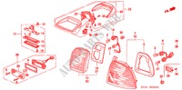 ACHTERLICHT('96,'97) voor Honda ACCORD EX-R 4 deuren 4-traps automatische versnellingsbak 1996