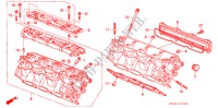CILINDERKOP(ACHTER)(V6) voor Honda ACCORD V6 LX 4 deuren 4-traps automatische versnellingsbak 1995