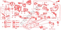 COMBINATIESCHAKELAAR(2) voor Honda ACCORD LX 4 deuren 5-versnellings handgeschakelde versnellingsbak 1996