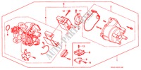 DISTRIBUTEUR(HITACHI) voor Honda ACCORD EX 4 deuren 4-traps automatische versnellingsbak 1997
