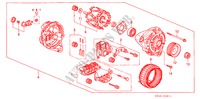GENERATOR(MITSUBISHI) voor Honda ACCORD V6 LX 4 deuren 4-traps automatische versnellingsbak 1995