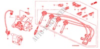 HOOG SPANNINGSSNOER/ BOUGIE voor Honda ACCORD LX 4 deuren 5-versnellings handgeschakelde versnellingsbak 1994
