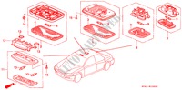 INTERIEUR VERLICHTING voor Honda ACCORD EX 4 deuren 4-traps automatische versnellingsbak 1994