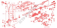 KEUZEHENDEL voor Honda ACCORD LX 4 deuren 4-traps automatische versnellingsbak 1995