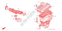 LUCHTFILTER(V6) voor Honda ACCORD V6 LX 4 deuren 4-traps automatische versnellingsbak 1995