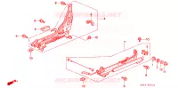 V. ZITTING COMPONENTEN (R.) voor Honda ACCORD DX 25TH ANNIVER. 4 deuren 4-traps automatische versnellingsbak 1996
