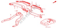 VENTILATIE/KANAAL voor Honda ACCORD LX 4 deuren 4-traps automatische versnellingsbak 1996