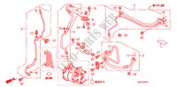 AIRCONDITIONER (SLANGEN/PIJPEN) (2.0L) voor Honda CIVIC SI 4 deuren 6-versnellings handgeschakelde versnellingsbak 2007