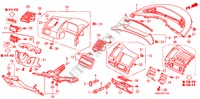 INSTRUMENTEN AFWERKING(BESTUURDERZIJKANT) voor Honda CIVIC LX 4 deuren 5-traps automatische versnellingsbak 2007