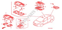 INTERIEUR VERLICHTING voor Honda CIVIC LX 4 deuren 5-traps automatische versnellingsbak 2007