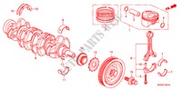 KRUKAS/ZUIGER(2.0L) voor Honda CIVIC SI 4 deuren 6-versnellings handgeschakelde versnellingsbak 2008