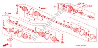 VOOR AANDRIJFAS/ HALVE AS(1.8L) (MT) voor Honda CIVIC EX 4 deuren 5-versnellings handgeschakelde versnellingsbak 2008
