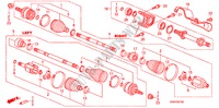 VOOR AANDRIJFAS/ HALVE AS(2.0L) voor Honda CIVIC SI 4 deuren 6-versnellings handgeschakelde versnellingsbak 2007