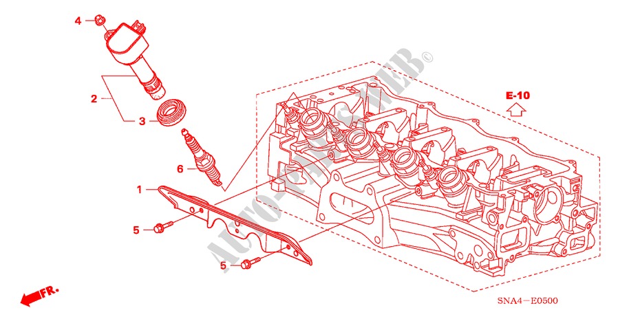 STEKKER GAT SPOEL/PLUG(1.8L) voor Honda CIVIC LX 4 deuren 5-traps automatische versnellingsbak 2007