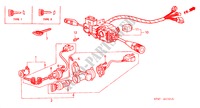 SLEUTELSTEL/ RICHTINGAANWIJZER voor Honda ACTY TRUCK DX 2 deuren 4-versnellings handgeschakelde versnellingsbak 1983