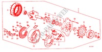 GENERATOR voor Honda ACTY VAN DX PANEL VAN 5 deuren 5-versnellings handgeschakelde versnellingsbak 1987