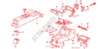 CONSOLE(1) voor Honda CIVIC COUPE 1.6ILS 2 deuren 4-traps automatische versnellingsbak 1996