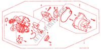 DISTRIBUTEUR(HITACHI) voor Honda CIVIC COUPE EX 2 deuren 4-traps automatische versnellingsbak 1997