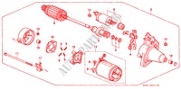 STARTMOTOR(DENSO) voor Honda CIVIC COUPE EX 2 deuren 5-versnellings handgeschakelde versnellingsbak 2000