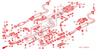 UITLAATPIJP voor Honda CIVIC COUPE VTI-R 2 deuren 5-versnellings handgeschakelde versnellingsbak 2000