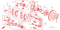 VOOR REM(2) voor Honda CIVIC COUPE EX 2 deuren 4-traps automatische versnellingsbak 2000