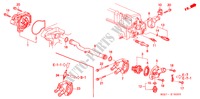 WATERPOMP/SENSOR(SOHC) voor Honda CIVIC COUPE 1.6ILS 2 deuren 5-versnellings handgeschakelde versnellingsbak 2000