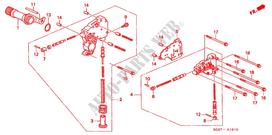 REGELAAR(2) voor Honda CIVIC COUPE 1.6ISR VTEC 2 deuren 4-traps automatische versnellingsbak 1999