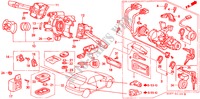 COMBINATIESCHAKELAAR(LH) voor Honda CIVIC 1.4I 3 deuren 5-versnellings handgeschakelde versnellingsbak 1997