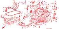 TRANSMISSIE BEHUIZING/ OLIEPAN(CVT) voor Honda CIVIC 1.6IES 3 deuren CVT versnellingsbak 1997
