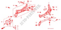 V. ZITTING COMPONENTEN (L.) (LH) (1) voor Honda CIVIC 1.4IS 3 deuren 4-traps automatische versnellingsbak 1998