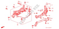 V. ZITTING COMPONENTEN (L.)(RH) (3) voor Honda CIVIC 1.5ILS 3 deuren 4-traps automatische versnellingsbak 1996