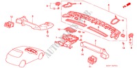 VERWARMING KANAAL(RH) voor Honda CIVIC 1.4I 3 deuren 5-versnellings handgeschakelde versnellingsbak 1999