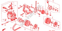 AIRCONDITIONER (COMPRESSOR)(HADSYS) voor Honda CIVIC 1.4I 3 deuren 4-traps automatische versnellingsbak 2000