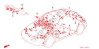 BEDRADINGSBUNDEL(RH) voor Honda CIVIC 1.6IS 3 deuren CVT versnellingsbak 2000