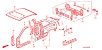 BUITEN PANELEN voor Honda CIVIC 1.6VTI 3 deuren 5-versnellings handgeschakelde versnellingsbak 2000